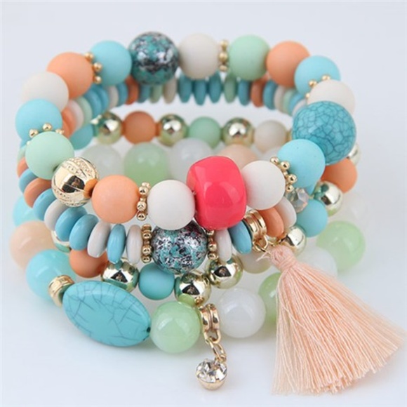 Jewelry - FOUR LAYERS CANDY COLOR HIGH FASHION BRACELET